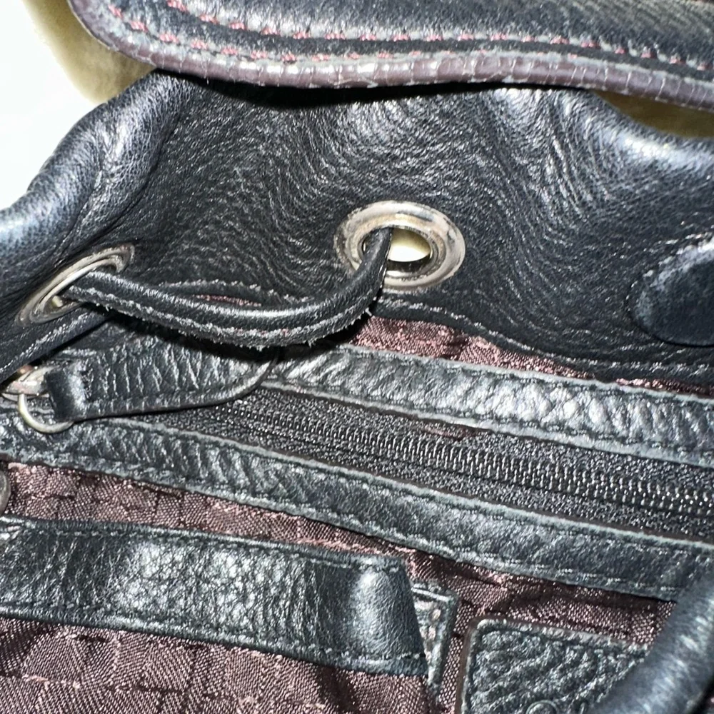 NWOT Rare Vintage limited edition Cole Haan Black Leather bag -flawless